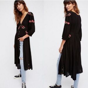 FREE PEOPLE a day Glow Embroidered dress